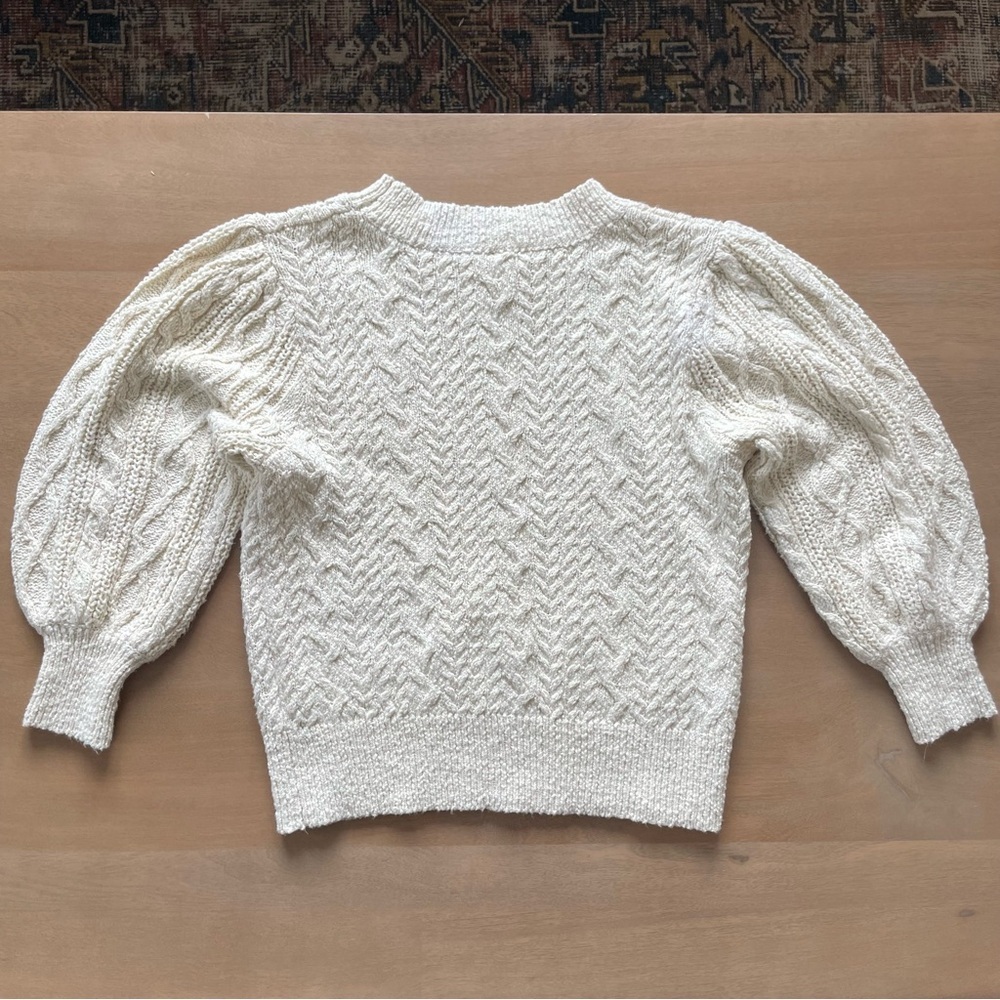 Free People Cream Cable Knit Sweater - Picture 4 of 7
